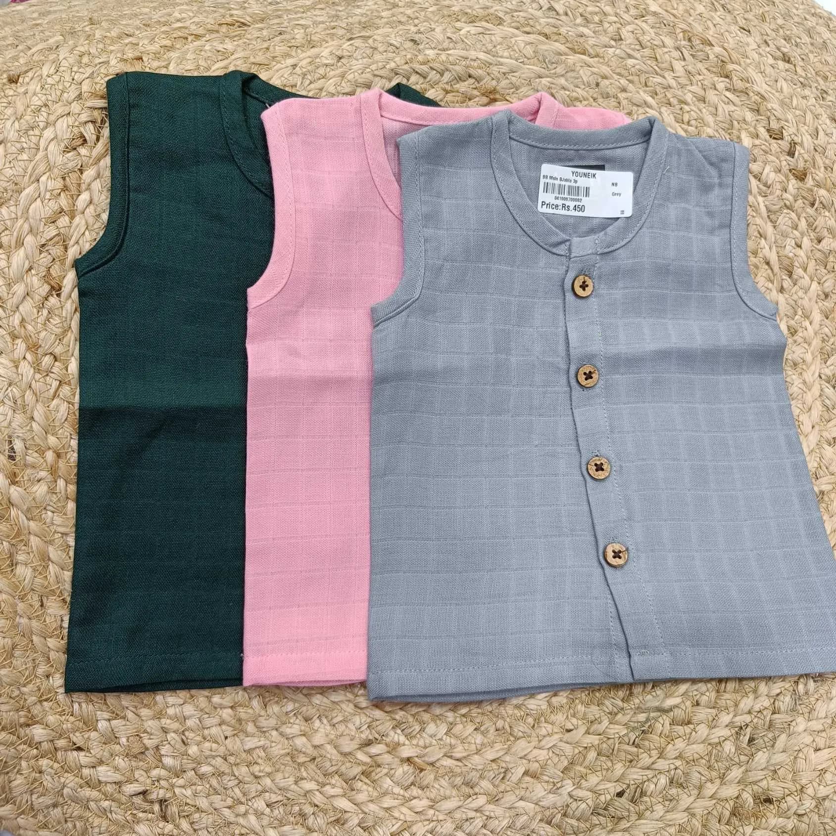 BB 3p Muslin Colour Jabla Combo Grey