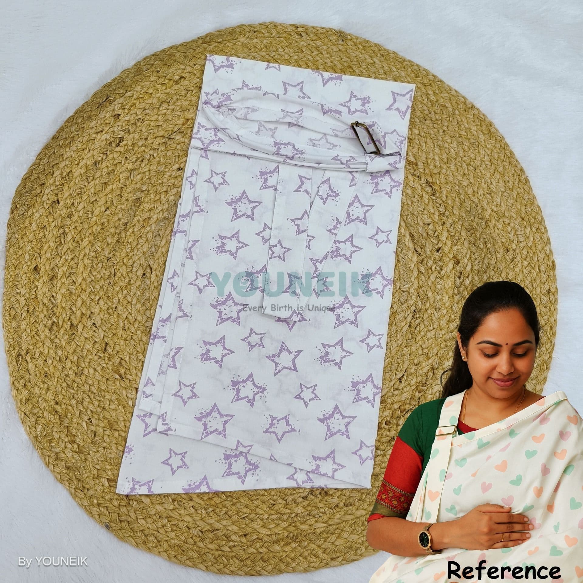 Feeding Apron - Purple Star