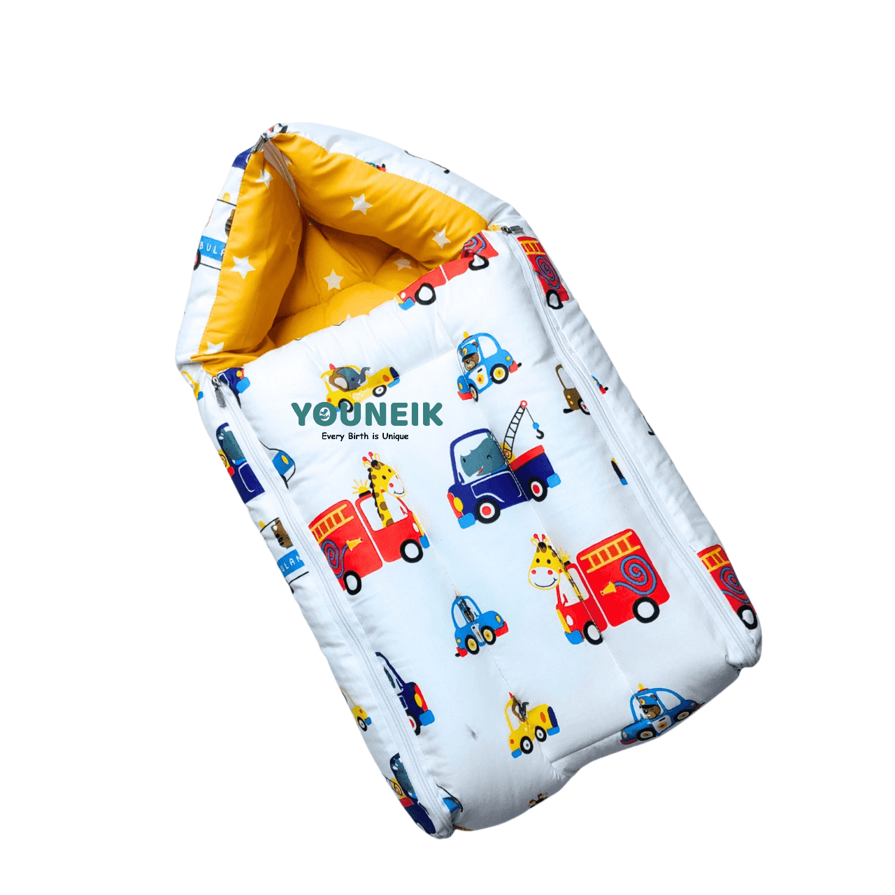 Cotton Carry Bed - Yellow Car