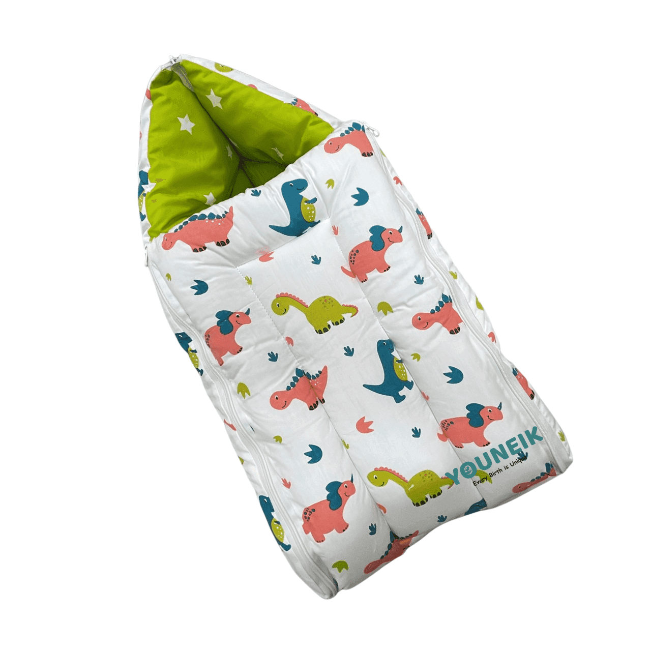 Cotton Carry Bed - Green Dino