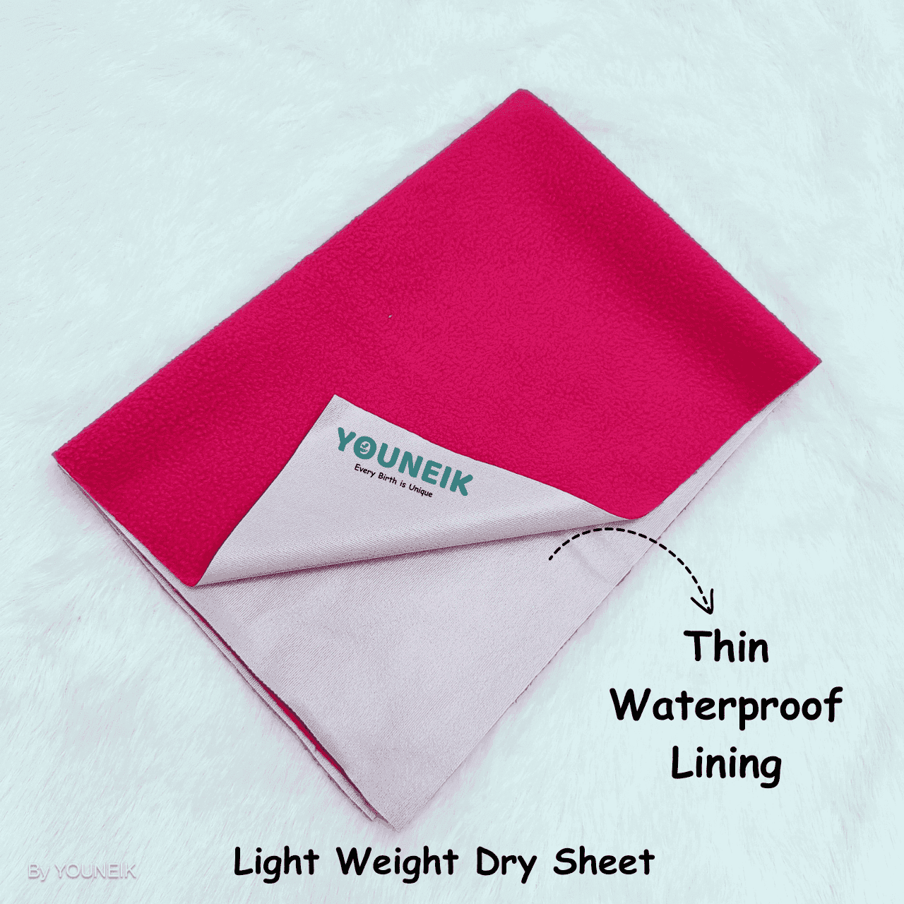 Dry Sheet Light Weight - Rani Pink 
