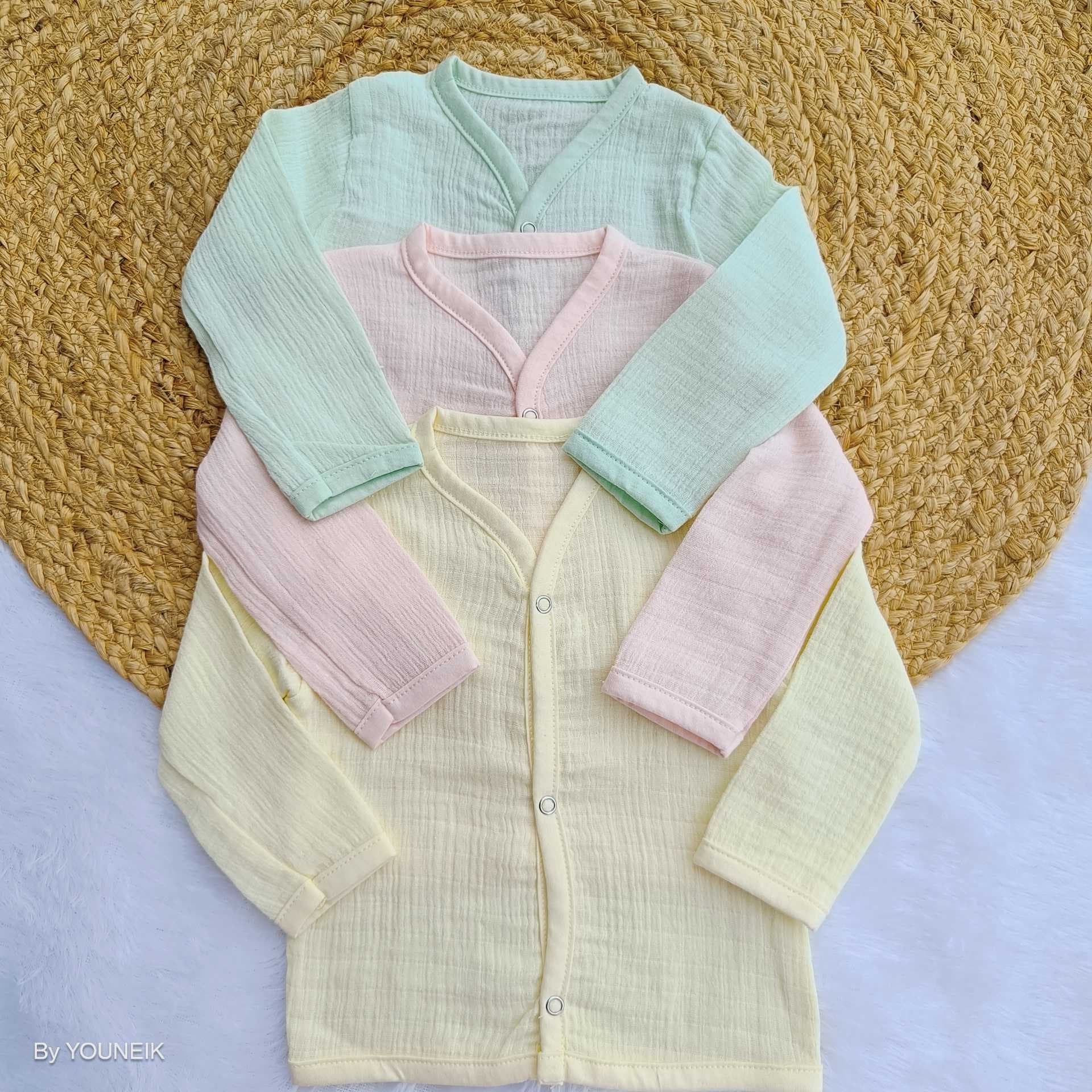 FS Crinkled Muslin Jabla 3 Pieces Combo