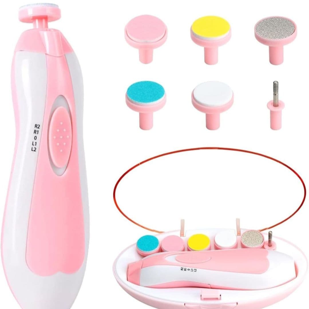 Pink Electric Baby Nail Trimmer – Safe & Gentle