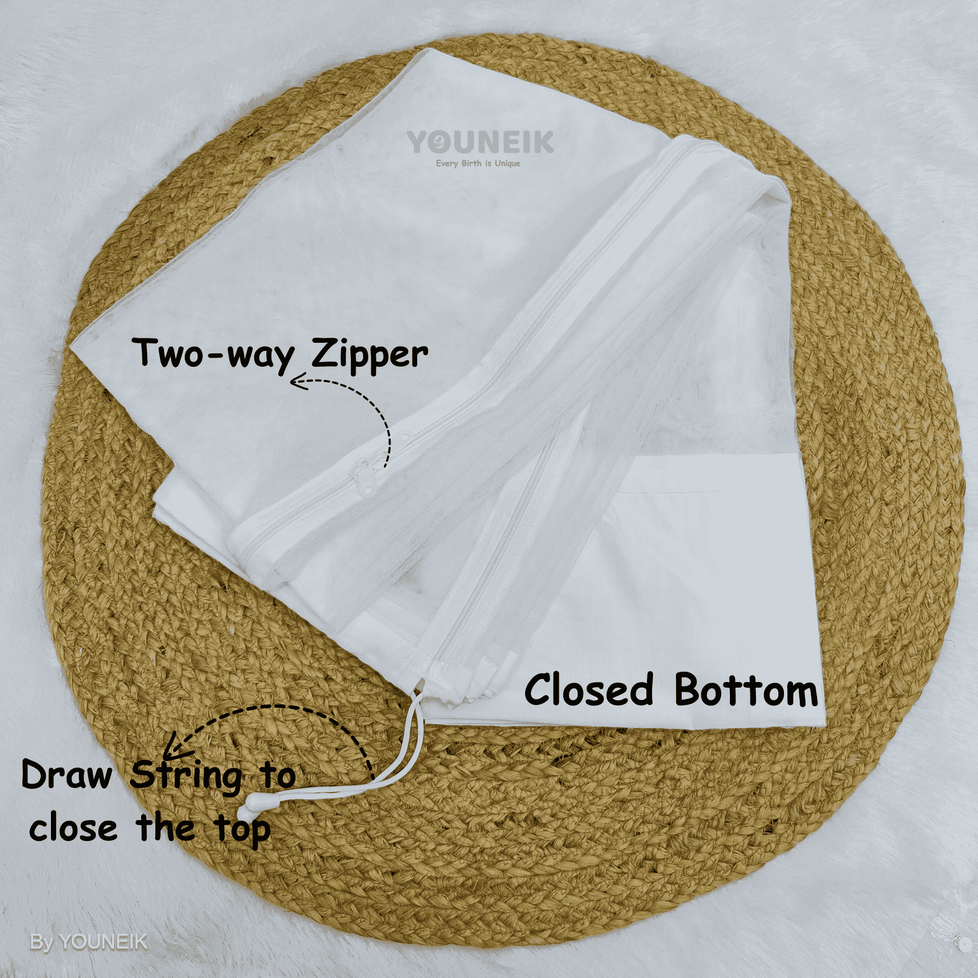 Thottil Mosquito Net | white