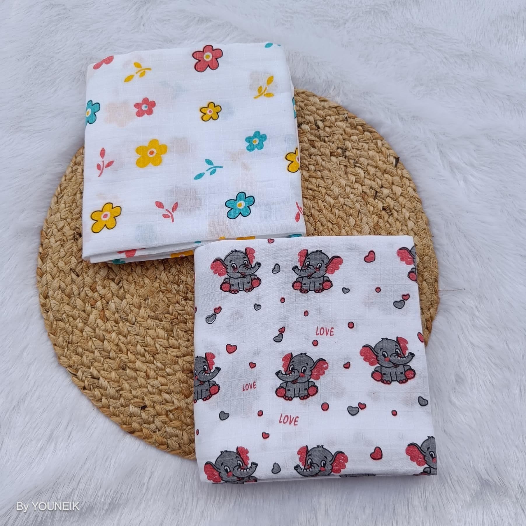 Muslin Swaddle Combo (2 Pcs, 100x100 cm)