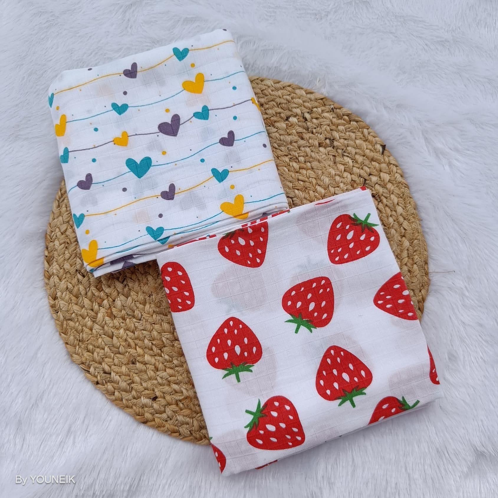 Muslin Swaddle Combo (2 Pcs, 100x100 cm)