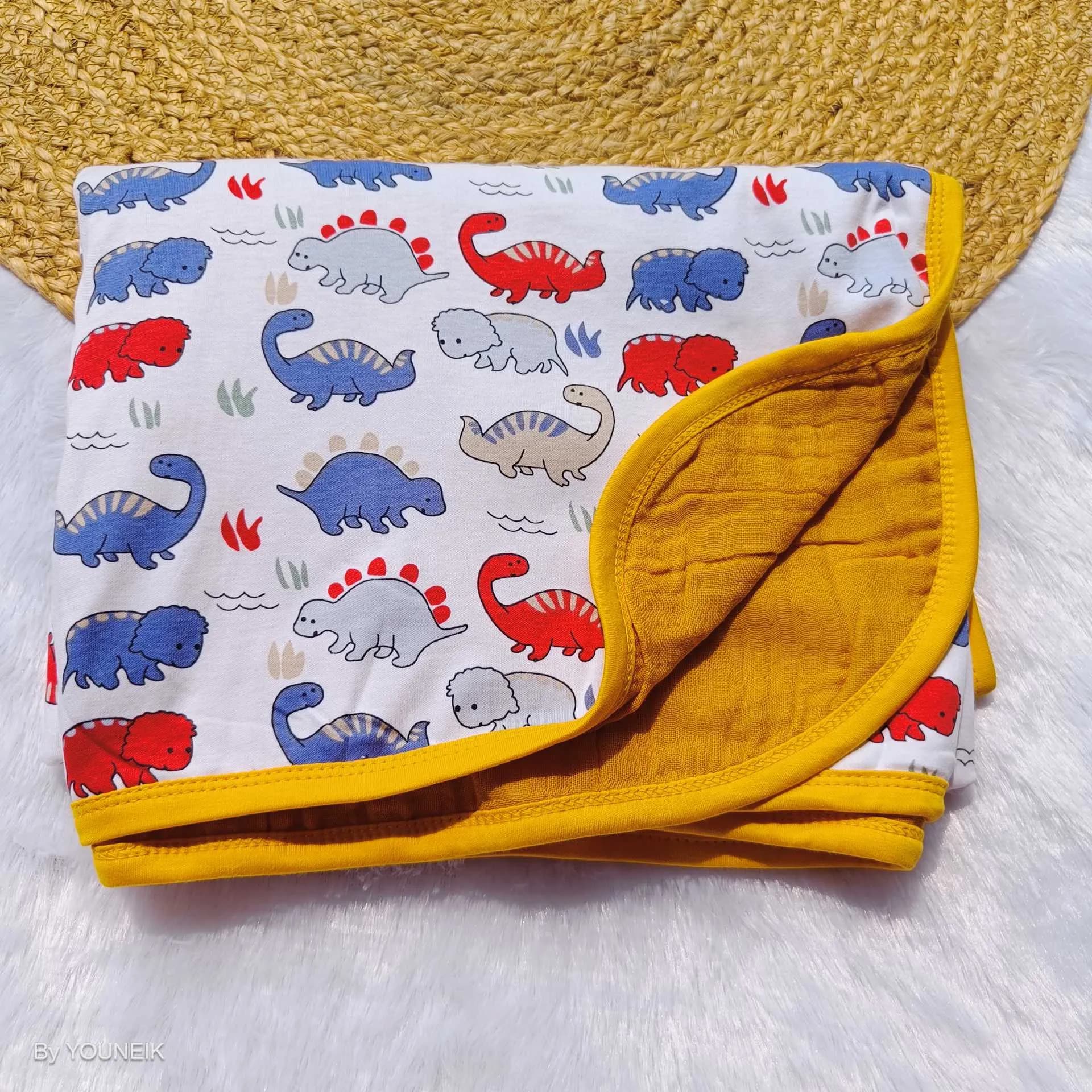 2 in 1 Baby Muslin Cotton Blanket/Quilt AOC