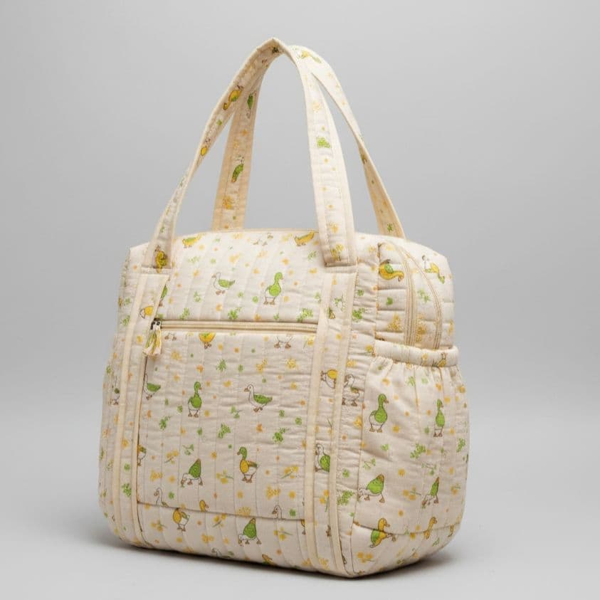 Muslin Diaper Bag - Orange Duck
