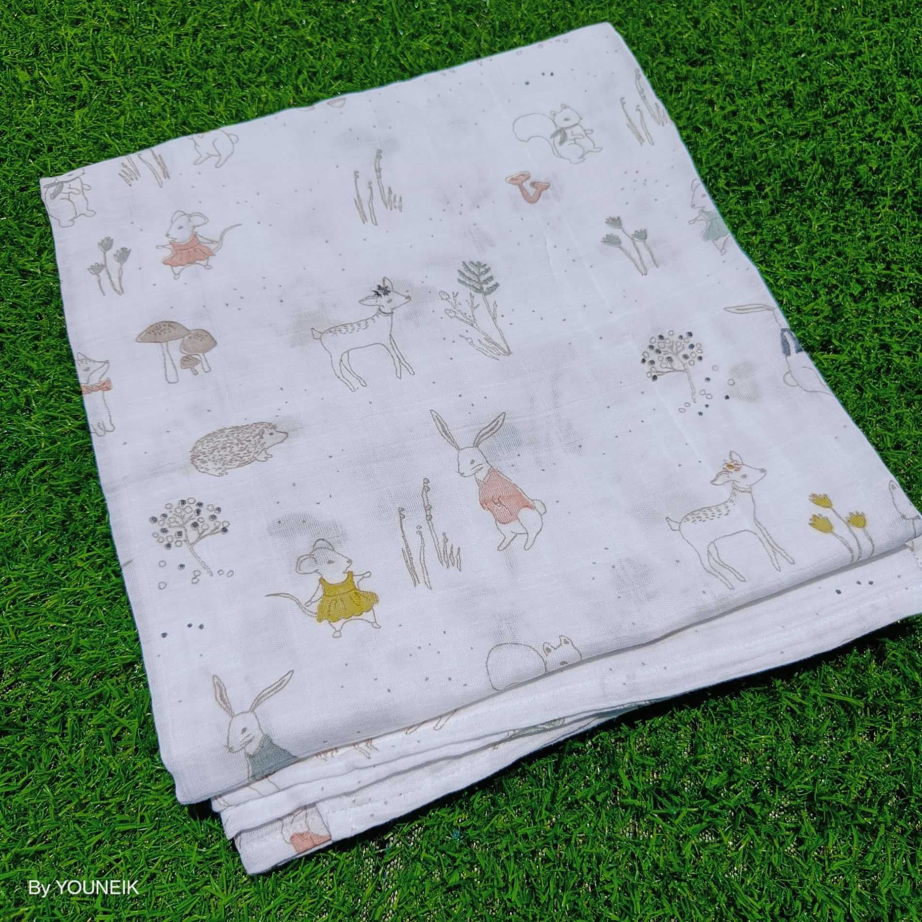 Soft Muslin Swaddle 120*120 - Kangaroo 