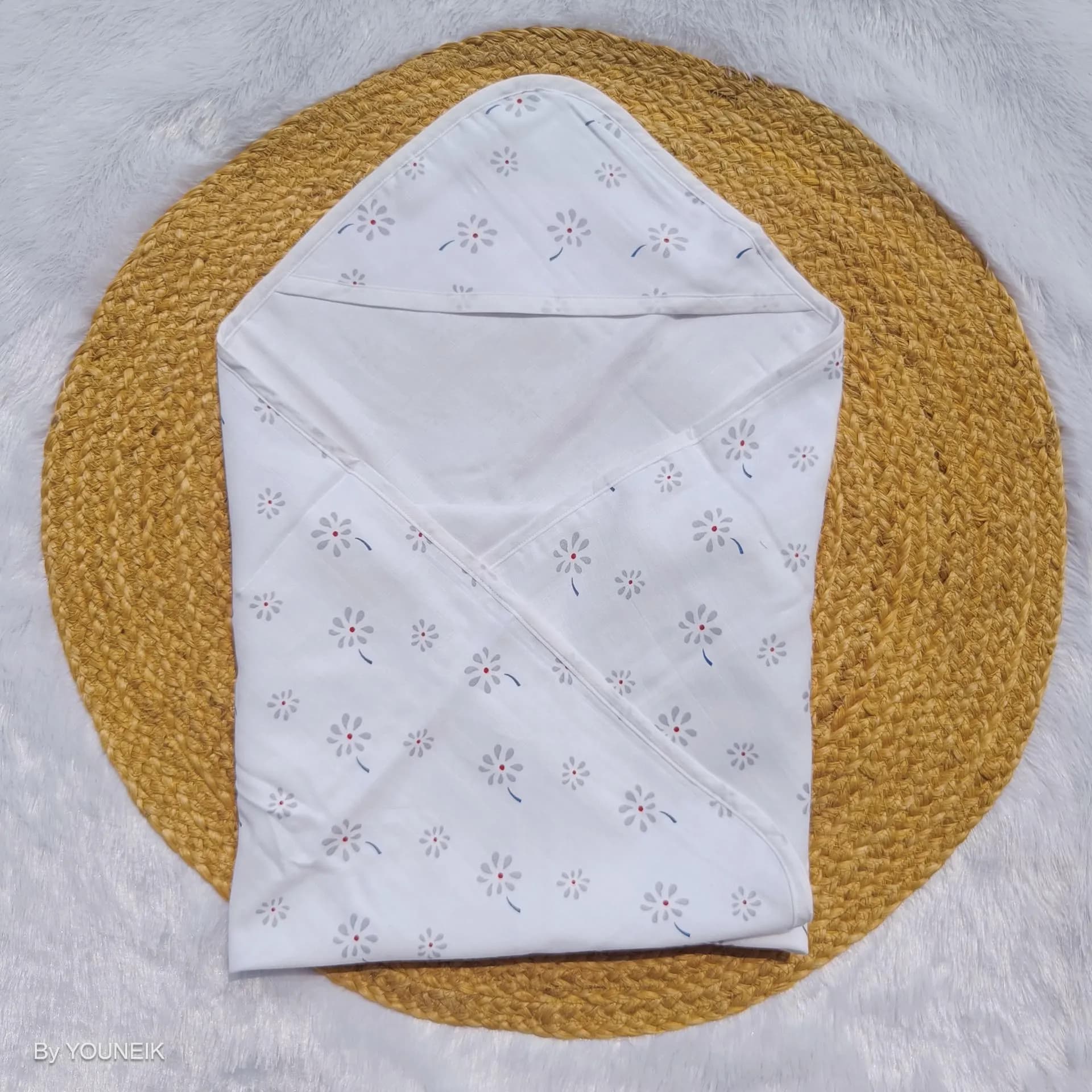Organic Muslin Hooded Towel/Blanket 