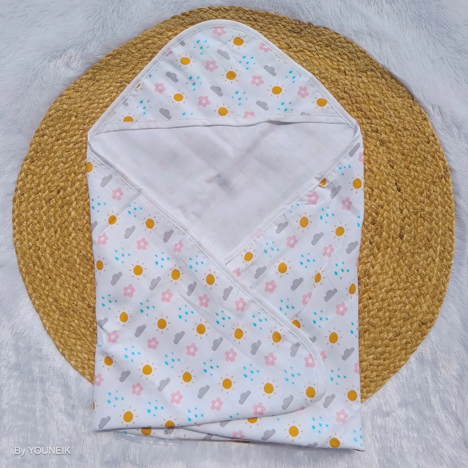 Organic Muslin Hooded Towel/Blanket 