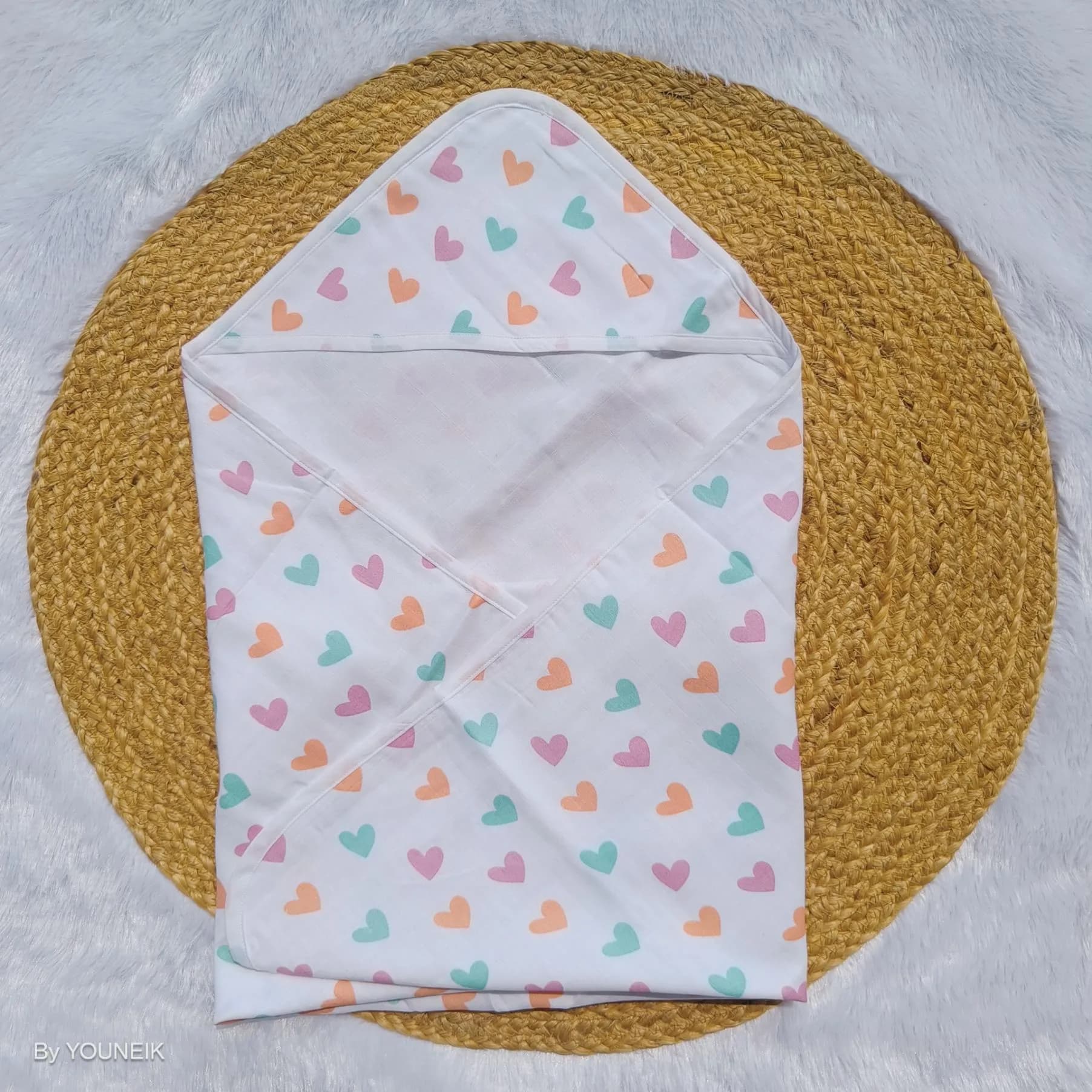 Organic Muslin Hooded Towel/Blanket 