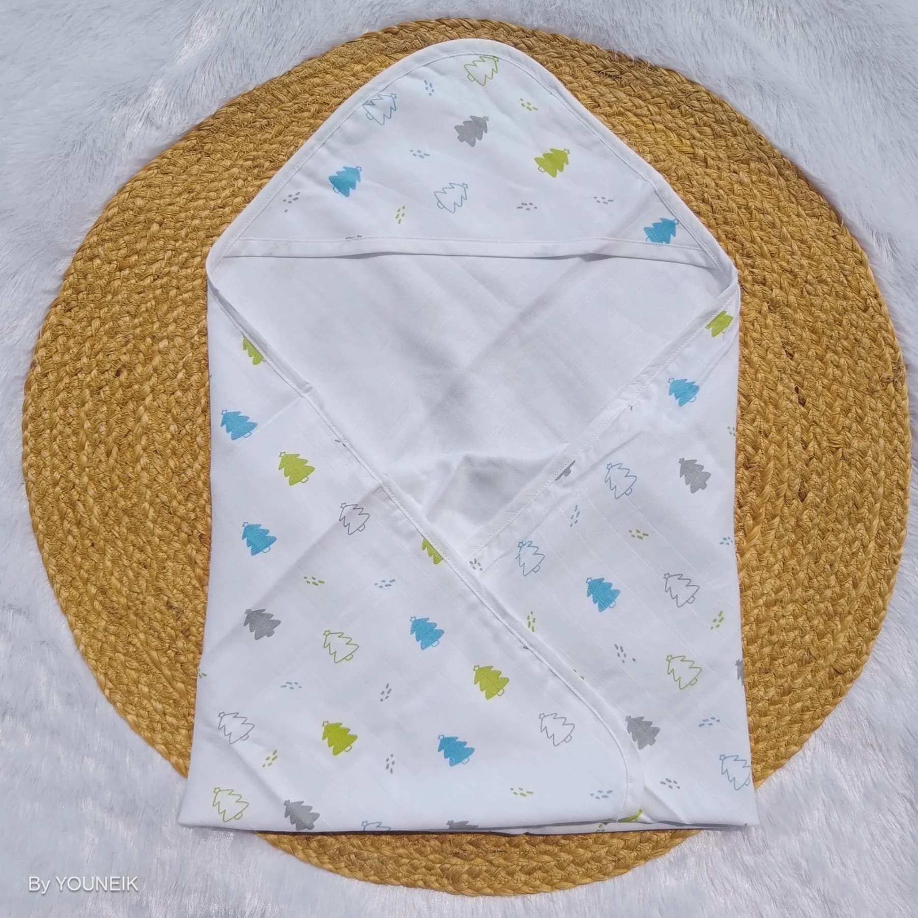 Organic Muslin Hooded Towel/Blanket 